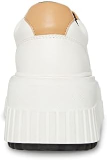 Madden Girl Women's Ccora Sneaker, White/Tan, 8.5 | Image 2