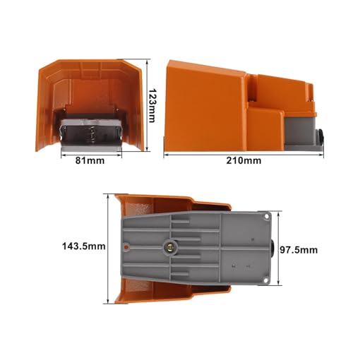 Interruptor de pedal de reinicio industrial LTH-1/6 aluminio 10A 4