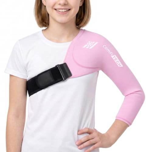 ComfiTECH Youth Arm Ice Pack for Girls Pitchers Pitching Ice Sleeve for Shoulder & Elbow Throwing Recovery & Muscle Comfort Cold Compression for Baseball Softball Volleyball Tennis Swimming M