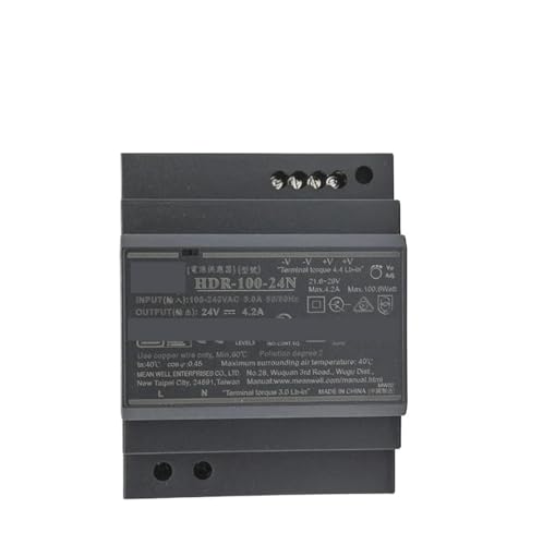 Alimentation HDR-100-15 sans surchauffe pour armoire électrique