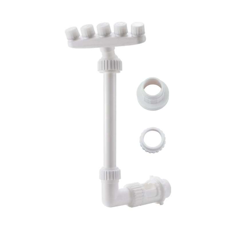 Fuente de piscina ajustable para piscinas sobre el suelo y enterradas, rociador de cascada de cinco boquillas para enfriar, fuente de agua de piscina de doble pulverización, enfriador ideal para