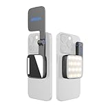 Amaran Go Compatible With MagSafe Mini Phone Light, Rechargeable Portable Mirror LED for Selfie, Makeup, Video Conference, TikTok, Compatible With iPhone & Android (Charcoal)