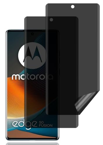 Protection D'écran Anti-Espion pour Motorola Edge 50 5G [2 Pièces], Anti-Spy Protège Écran, Privacy Film en TPU Flexible, Sans Bulles, Anti-Rayures,...