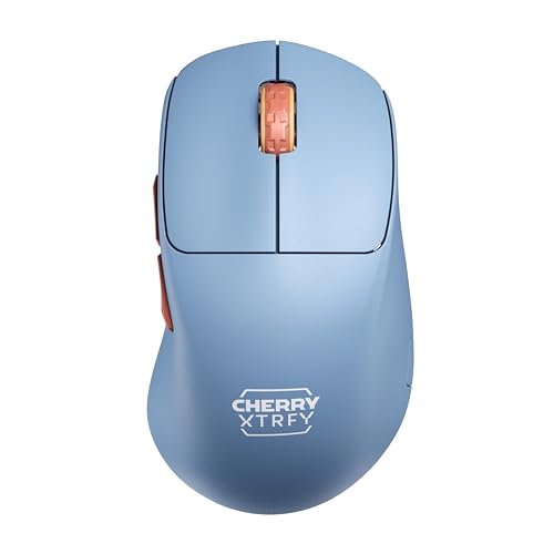 Miniatura 7 de CHERRY XTRFY M64 WIRELESS, Ratón Inalámbrico Ultraligero de Gaming, 2.4 GHz RF, Optimizado para eSports, Forma Ergonómica con Parte Frontal Extra Baja, Azul