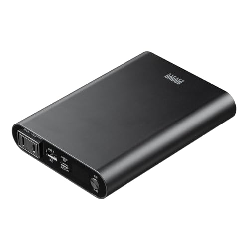 サンワダイレクト ポータブル電源 小型 13200mAh AC 100V Type-C×1 USB A×1 PD 30W 急速充電 機内持ち込み可 モバイルバッテリー ポタ電 700-BTL061