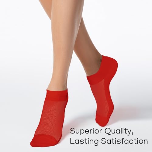 Image of Duna Ankle Socks for Womens - Ultra Thin Breathable Cotton Sport Socks - Athletic, Running, Low Cut, No Show (4 and 6 pairs)