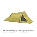 YIJU Camping Tent Family Tent Stable Multifunctional Portable Weatherproof Tunnel Tent Backpacking Tent for Outdoor Mountaineering, Yellow