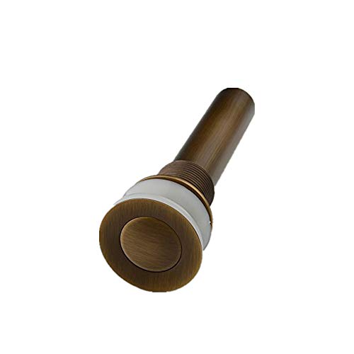 Ottone antico pop up di scarico senza troppopieno