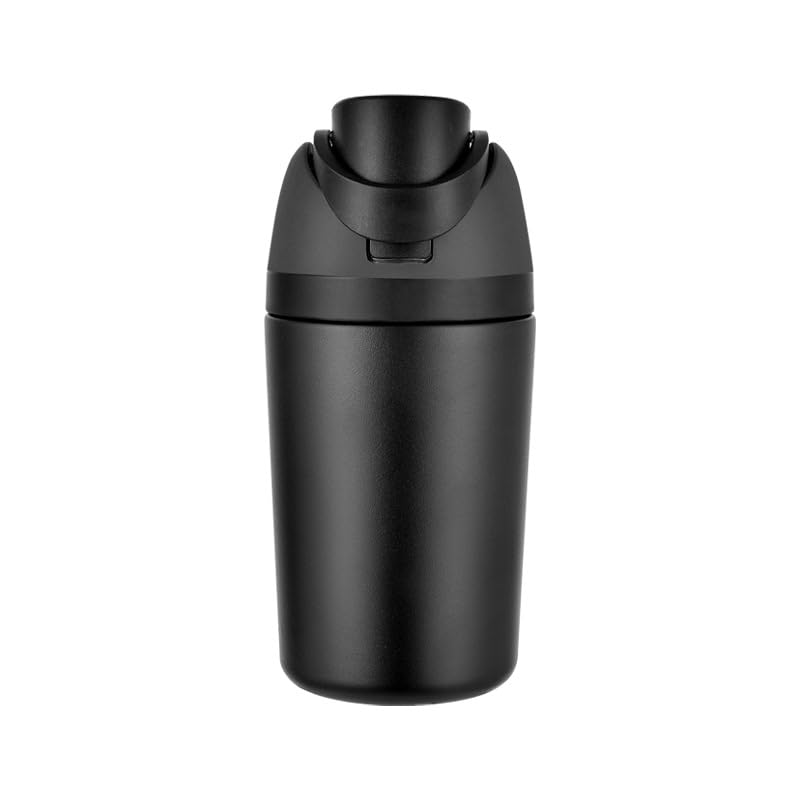 12oz Portable Insulated Stainless Steel Water Bottle with Straw for Hot and Cold Drinks, Travel Mug for Outdoor, Gym, School, and Home