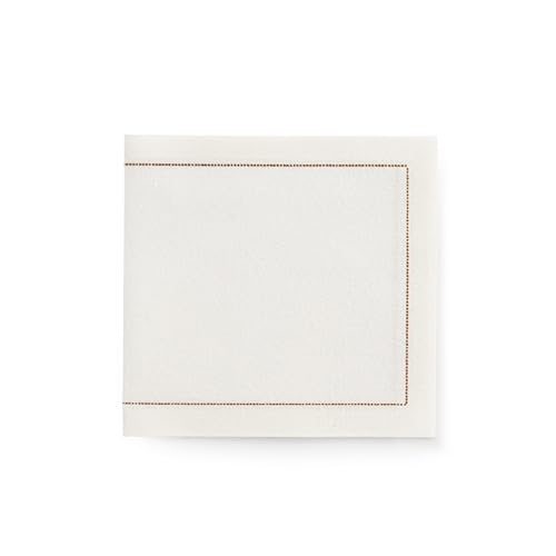 MY DRAP – Pack de 60 servilletas de Tela | 10 x 20 cm | Servilletas para Eventos, Caterings, Restaurantes | 100% Algodón | Reutilizables | Color Crudo | Paquete de Servilletas.