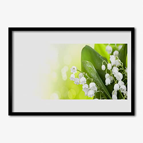Affiche encadrée 70x50 cm pour habiller un mur vide avec une image cadre en MDF nature