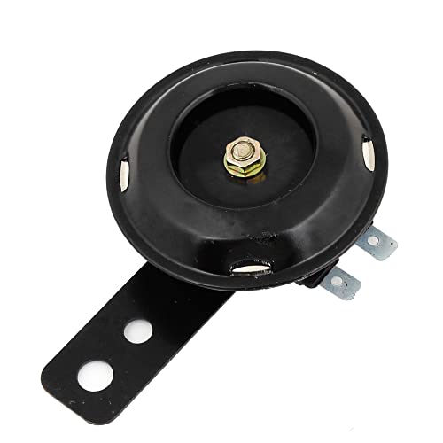 uxcell Car Motorcycle Black DC 60V 105dB Horn Trumpet Replacement