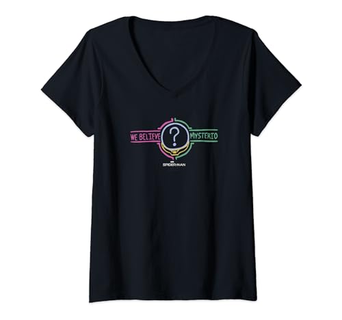 T-shirt Spider-Man Marvel Mysterio coupe féminine confortable col V