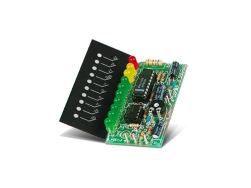 Kit Saldatura Whadda VU Meter Mono A 10 LED - Progetto STEM Per Apprendere Elettronica, Made In Belgio