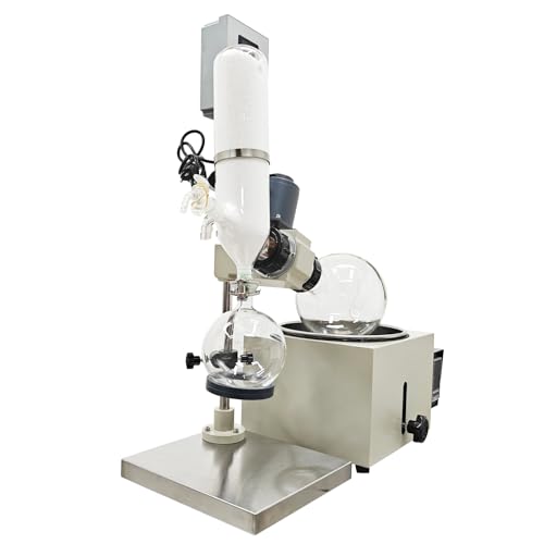 Image of 110V Laboratory Rotary Evaporator 3L Electric Vacuum Distillation System with 120mm Lift for Essential Oils & Lab,Precise Temperature Control