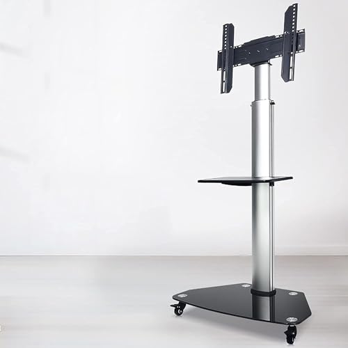 Support TV universel au sol et chariot mobile réglable pour écran