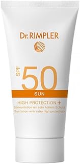 Dr. RIMPLER SUN High Protection+ SPF 50 - leichte Sonnenschutzlotion für den Körper mit zuverlässigem UV-Breitbandschutz - korallenfreundlich, vegan, parabenfrei - für alle Hauttypen geeignet (20 ml)