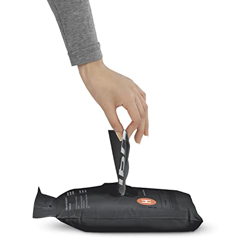 Image of simplehuman Code H 60 Count, Genuine Odorsorb Custom Fit Liners, Drawstring Odor Absorbing Trash Bags in Dispenser Packs, 30-35 Liter / 8-9 Gallon