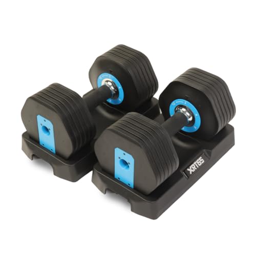 XRT65 Adjustable Dumbbells Set of 2 | 02Kgs - 12Kgs | Gym Equipme...