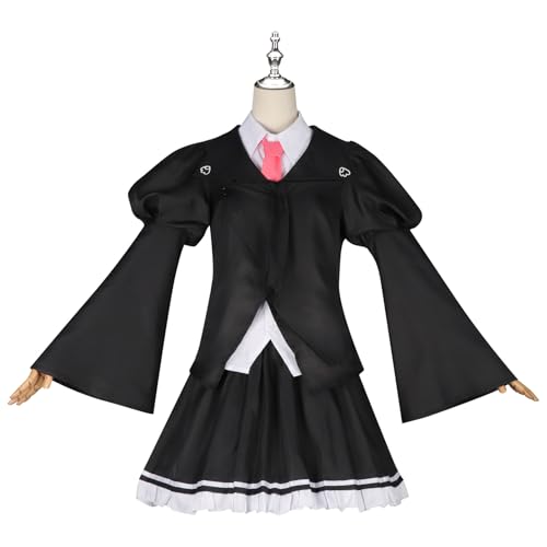 Disfraz cosplay de uniforme escolar negro para niña miniatura 2