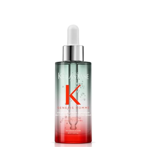 Kérastase Genesis Homme, Sérum Anticaída Fortificante con Aminexil, Para pelo fino y debilitado, Sérum Anti-Chute Fortifiant, 90 ml