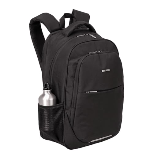 Mochila Executiva Sestini, Compartimento Porta Notebook Acolchoado, Impermeável, Preto (Mochila Connect)