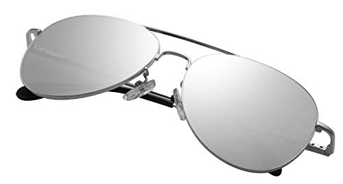 PUKCLAR Pilot Sunglasses Mens Polarised Sunglasses Womens Mirrored Lens
