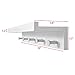 Ollieroo Set of 4 Floating Book Shelves for Wall, Nursery Book Shelf for Kids Room, Bamboo Wood Hanging Bookshelf for Baby Teen Boys Girls, Wall Mounted Shelves for Bedroom Bathroom Decor