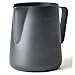 CACAKEE Milchkännchen, Milchkanne Edelstahl Milch Aufschäumen Krug, 350ml (12fl.oz) Kaffee Milch Kännchen, Milch Pitcher Milchaufschäumer für Espresso Cappuccino, Mattschwarz
