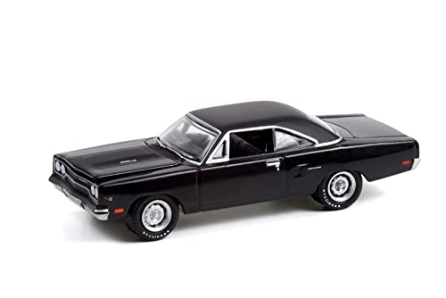 1970 Plymouth Road Runner (Lot #970.1), Gloss Black - Greenlight 37240/48 - 1/64 Scale Diecast Model Toy Car #TOP18