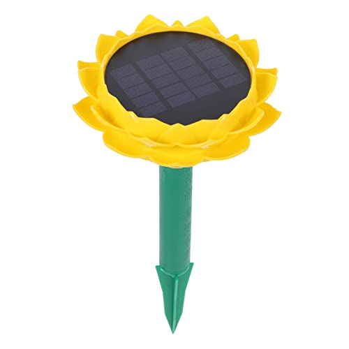 Haut-parleur solaire jaune pour jardin afin de supprimer les câbles électriques en extérieur