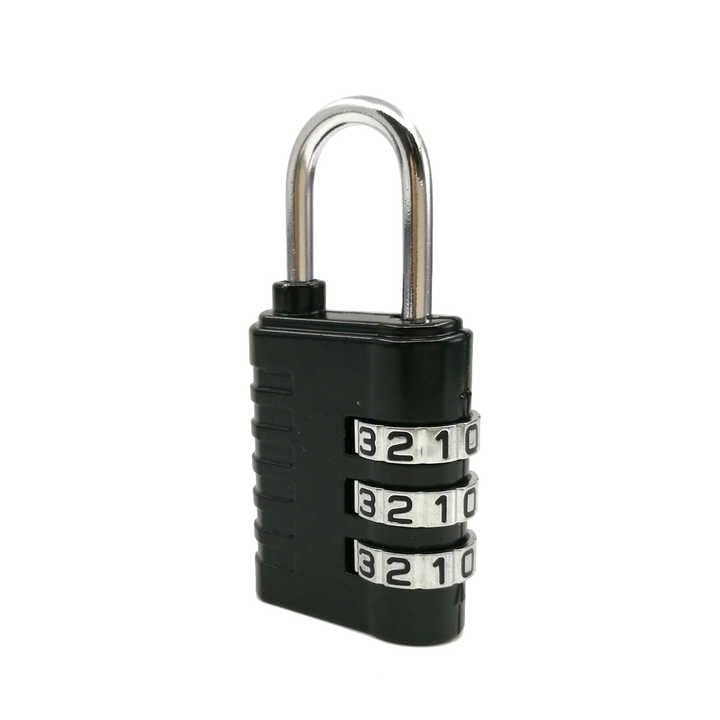 QUIRA 3 Digit Combination Medium Padlock Number Luggage Travel Code Lock (Multicolour)