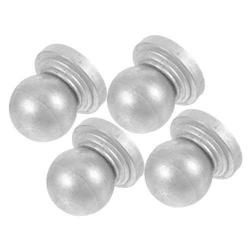 Gatuida Zaunpfostenkappen Aus Verzinktem Eisen Kugelkopf Pfostenabdeckungen Metallpfostenkappen Für Gartenzäune Terrassen Geländer 4 Stück