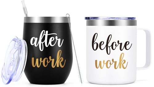 Gtmileo Before Work After Work Gifts Set, Christmas Work Office