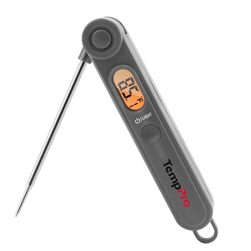 Image of TempPro TP03B Digital Instant Read Meat Thermometer Kitchen Cooking Food Candy Thermometer with Backlight and Magnet for Oil Deep Fry BBQ Grill Smoker Oven Thermometer (Previously ThermoPro)