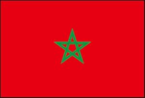 Durabol Bandiera Marocco 150 x 90 cm Double Pique Satin