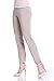 Slim-Sation Women's Plus-Size Plus Size Pull On Solid Ankle Pant Pants, Stone, 16W