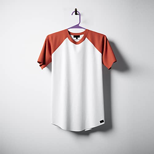 Utopia Home 30 Pack Plastic Hangers Space Saving, Durable Hanger with Shoulder Grooves, Purple