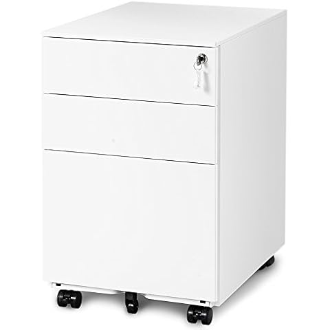 LIFE CARVER Mobile File Cabinet with Lock Cover