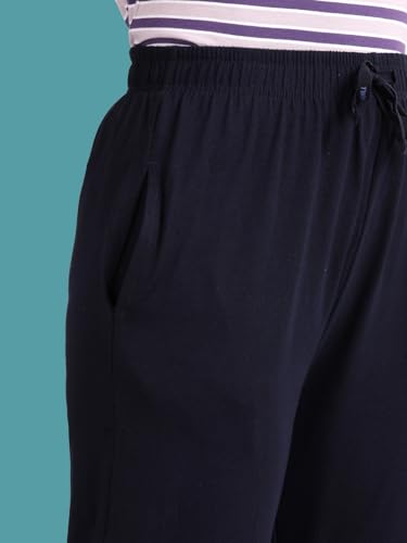 Image of TWIN BIRDS Women Cotton Textured Night Pant | Pyjama Loungewear Sleepwear