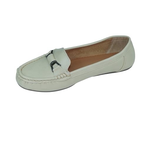 Image of Pluxh Women Olive Bellies | Metal Buckle Pull-On Ballet Flats