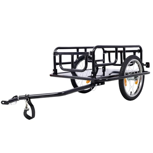 Ningering Utility Bike Cargo Trailer with 16" Wheels & Reflectors,