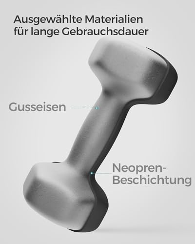 SONGMICS Hanteln, 2 x 5 kg, Hexagon Kurzhanteln, PVC-Beschichtung – Ansicht 6