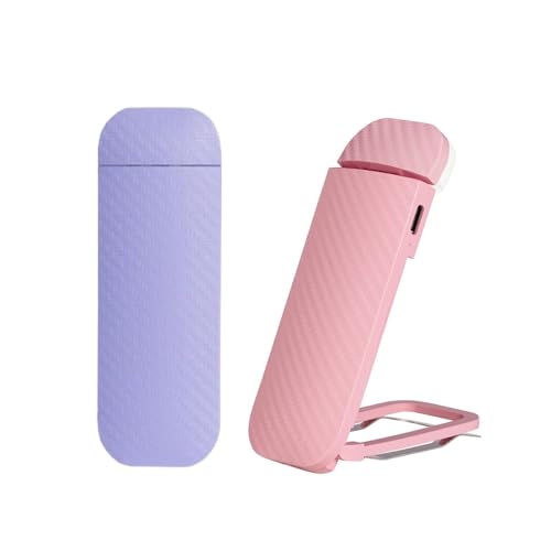 Book Reading Light, 2 Pack Rechargeable Clip on Booklight, Eye Caring 3 Color Temperatures & 5 Brightness Levels, Night Use for Bed, Long Lasting, Reading at Night in Bed, Purple+Pink