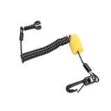 Haofy Cordón de Seguridad para Spark 900 con Cordón de Nailon en Espiral y Clamp/Holder Seguro Reemplaza Al OEM 278002843 278003410, para Motos Acuáticas, Paseos en Bote y Uso en la Playa