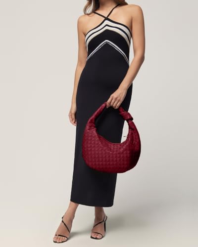 Bolso tejido tipo hobo grande para mujer miniatura 6