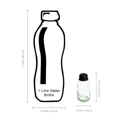 Image of ExclusiveLane 'Mason Bottle' Glass Salt Pepper Set for Dining Table (Set of 2, 60 ML) | Salt and Pepper Container for Dinning Table Salt and Pepper Dispenser Salt and Pepper Shaker