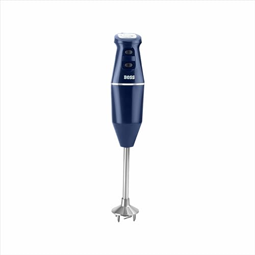 Image of BOSS Crystal Hand Blender | Specially designed Aerator Blade | Powerful 275W Motor | 2 Speed operation | Blue | Wall bracket for storage, 3 year warranty*