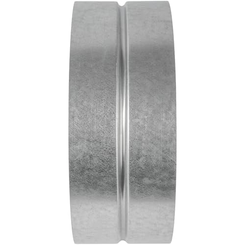HVAC OV Galvanized Metal Duct Connector - 10 Inch Fit - Round Ventilation Pipe Coupling and Extension - Available in Different Sizes to Suit