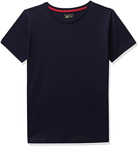 Image of Amazon Brand - Symbol Boys 100% Cotton Solid Half Sleeves T-Shirt | Regular Fit | Age 2-14 Years (Pack of 2)